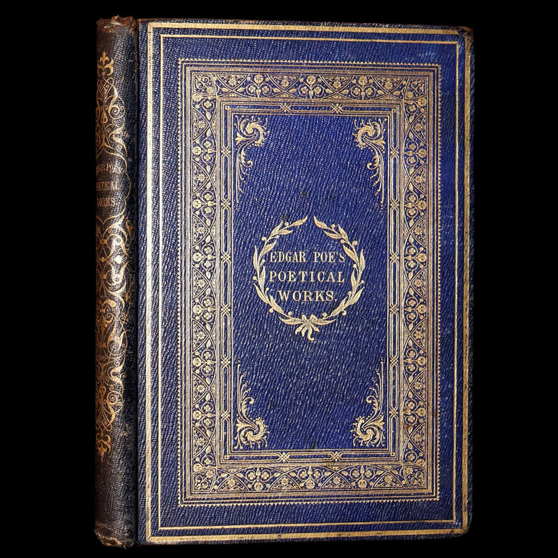 1859 Rare Victorian Book - The Poetical Works of Edgar Allan Poe, Illustrated
