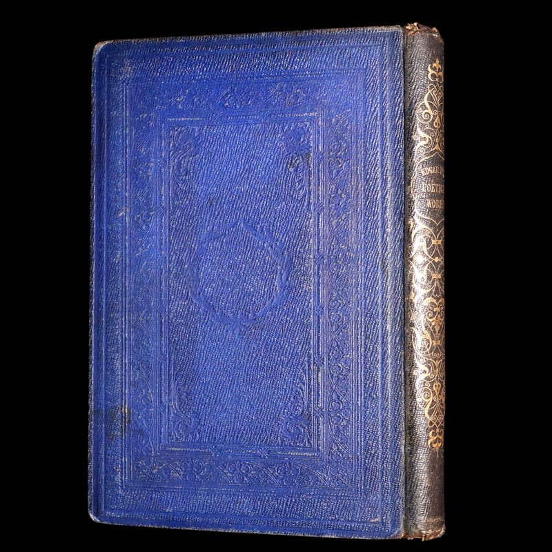 1859 Rare Victorian Book - The Poetical Works of Edgar Allan Poe, Illustrated