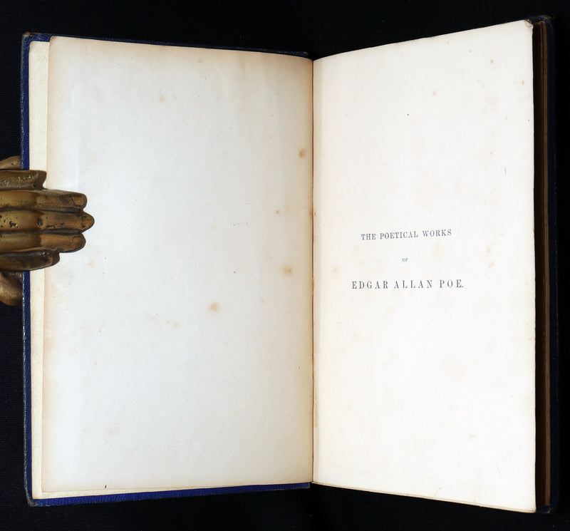 1859 Rare Victorian Book - The Poetical Works of Edgar Allan Poe, Illustrated