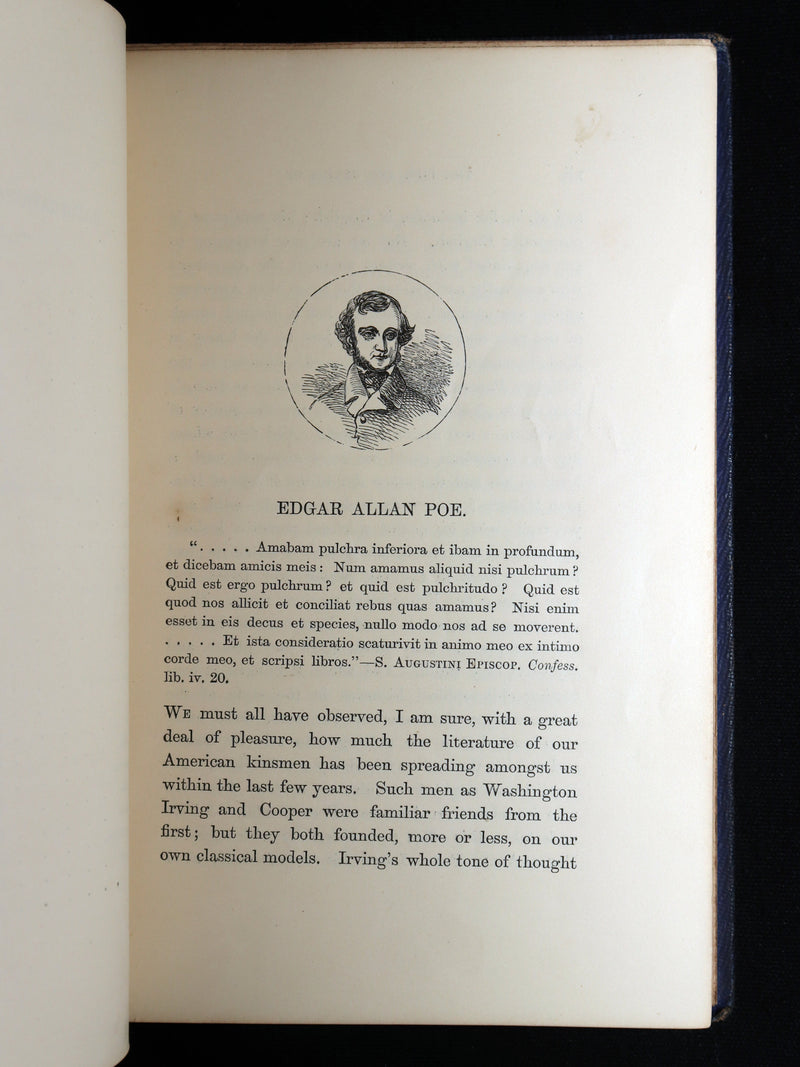 1859 Rare Victorian Book - The Poetical Works of Edgar Allan Poe, Illustrated
