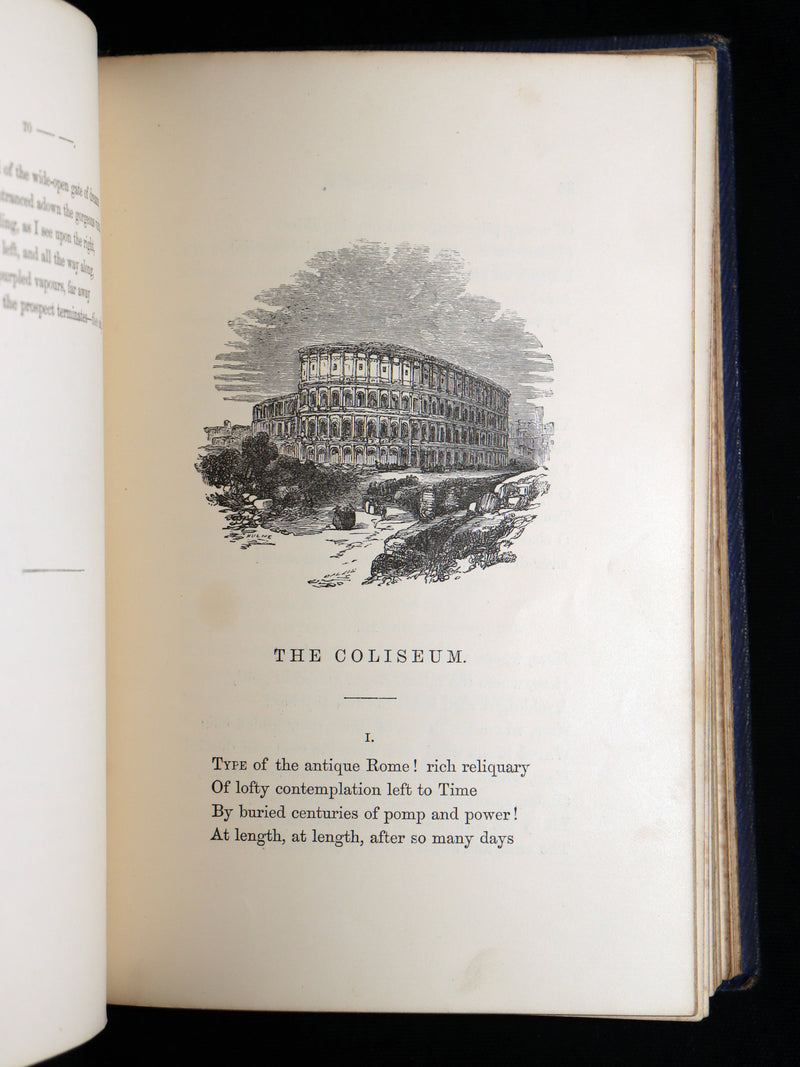 1859 Rare Victorian Book - The Poetical Works of Edgar Allan Poe, Illustrated