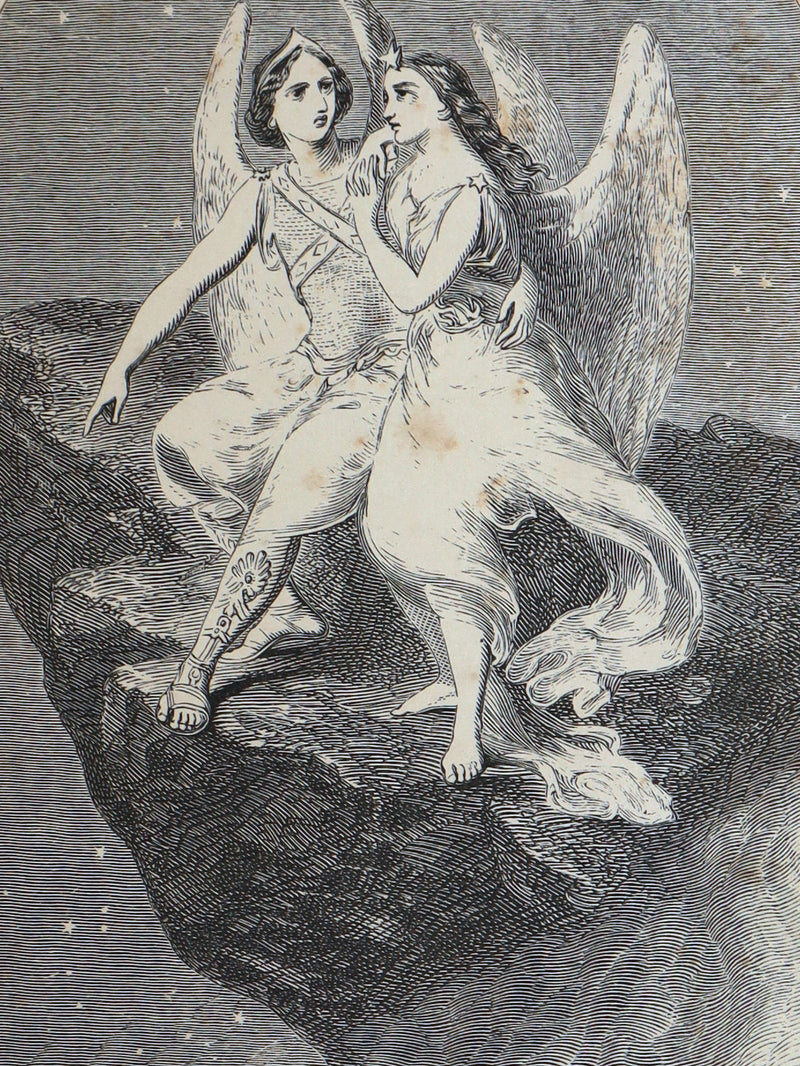 1859 Rare Victorian Book - The Poetical Works of Edgar Allan Poe, Illustrated