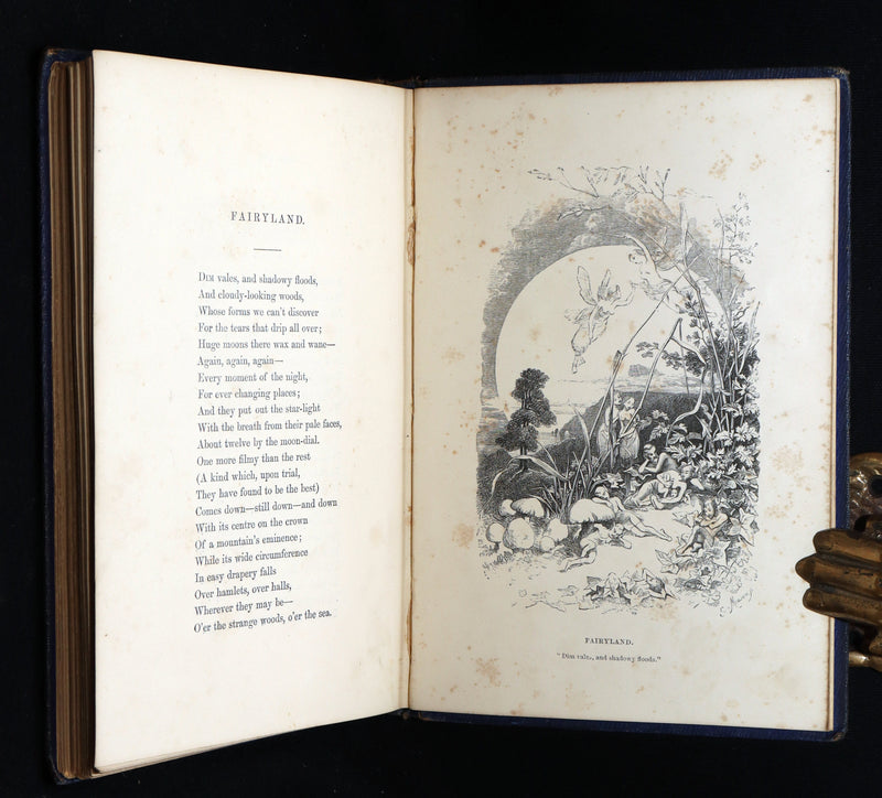 1859 Rare Victorian Book - The Poetical Works of Edgar Allan Poe, Illustrated