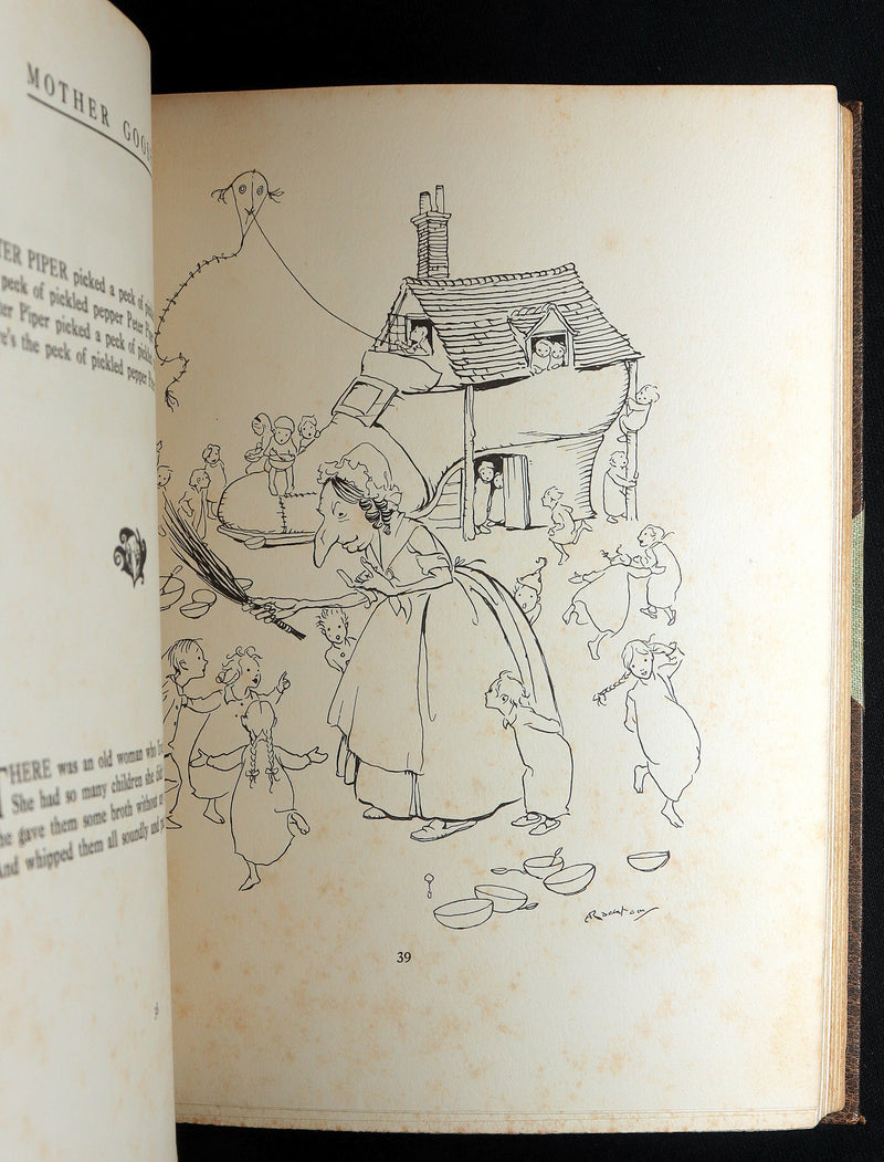 1913 Rare Book - Mother Goose Mother Goose, Illustrated by Arthur Rackham