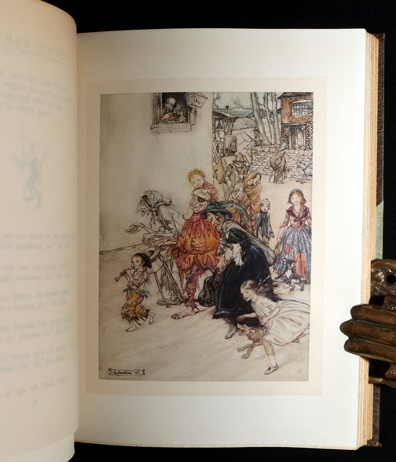 1913 Rare Book - Mother Goose Mother Goose, Illustrated by Arthur Rackham