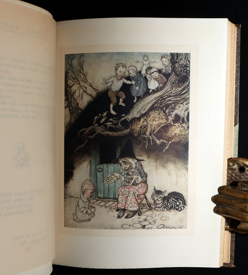 1913 Rare Book - Mother Goose Mother Goose, Illustrated by Arthur Rackham