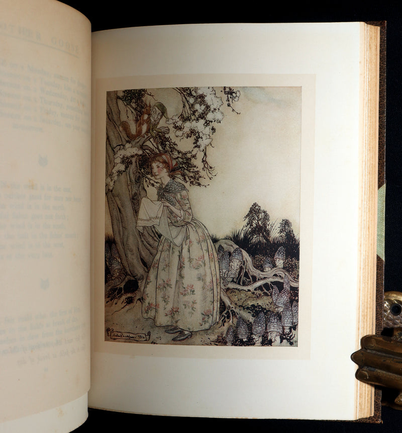 1913 Rare Book - Mother Goose Mother Goose, Illustrated by Arthur Rackham