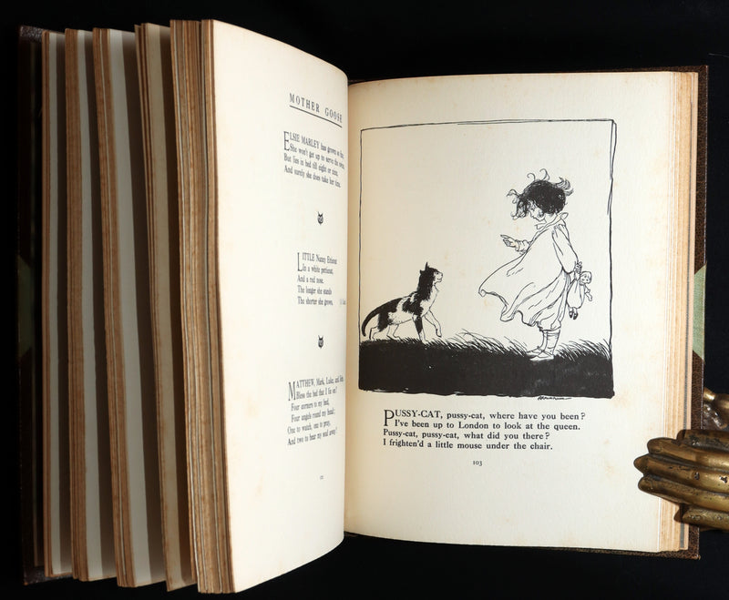 1913 Rare Book - Mother Goose Mother Goose, Illustrated by Arthur Rackham