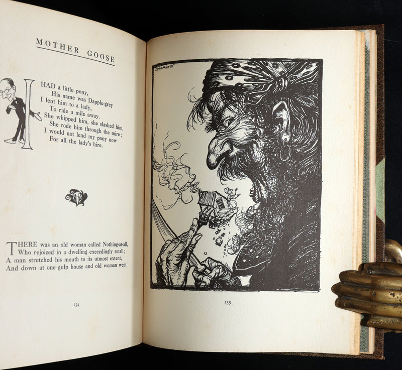1913 Rare Book - Mother Goose Mother Goose, Illustrated by Arthur Rackham