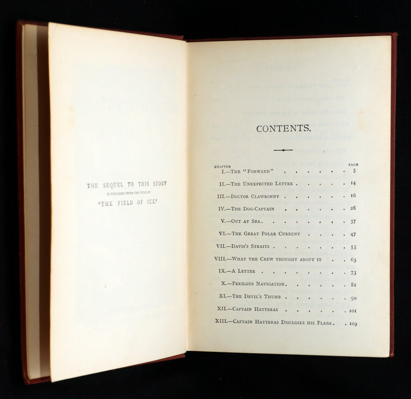 1876 Rare Book - The English at the North Pole by Jules Verne, Illustrated