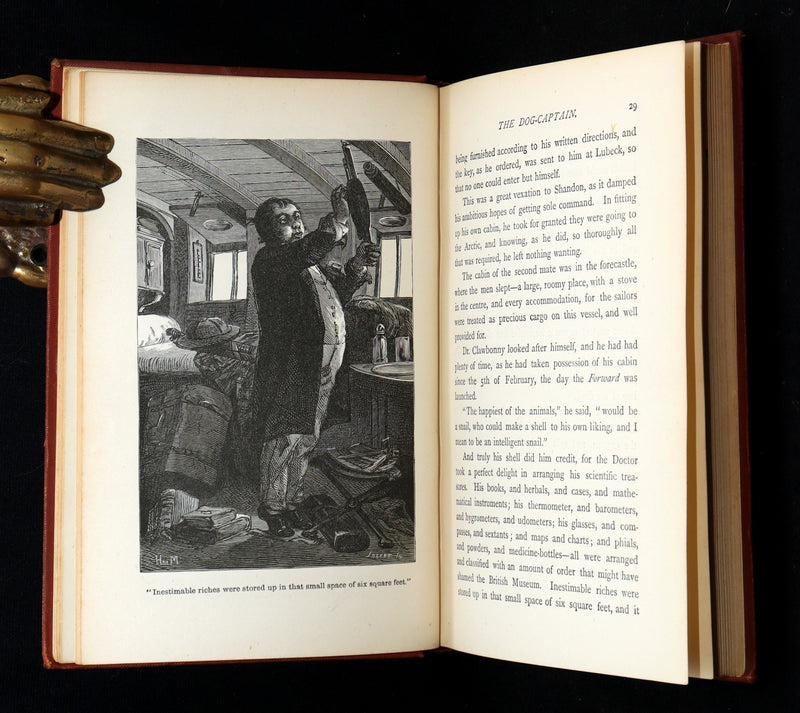 1876 Rare Book - The English at the North Pole by Jules Verne, Illustrated