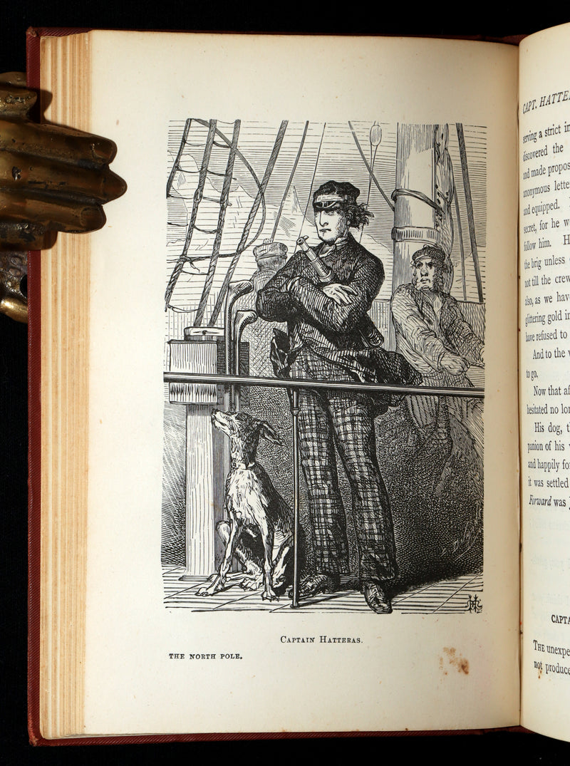 1876 Rare Book - The English at the North Pole by Jules Verne, Illustrated