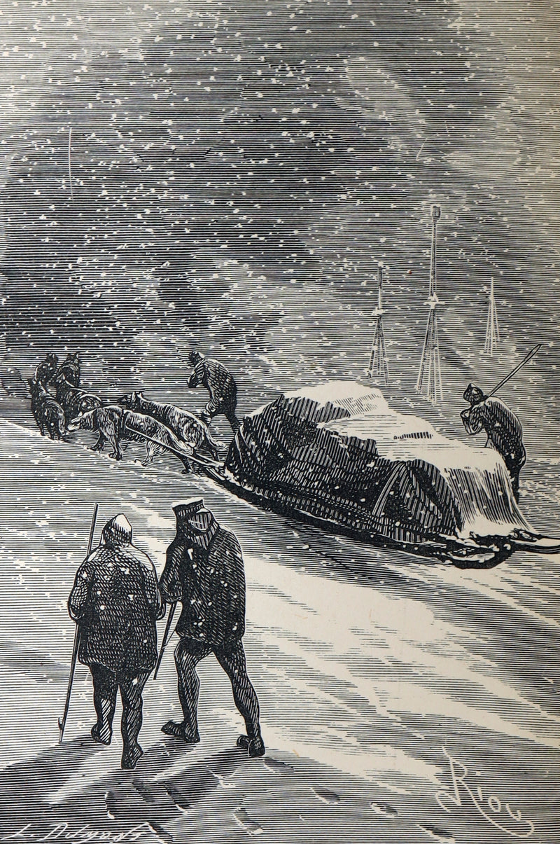 1876 Rare Book - The English at the North Pole by Jules Verne, Illustrated