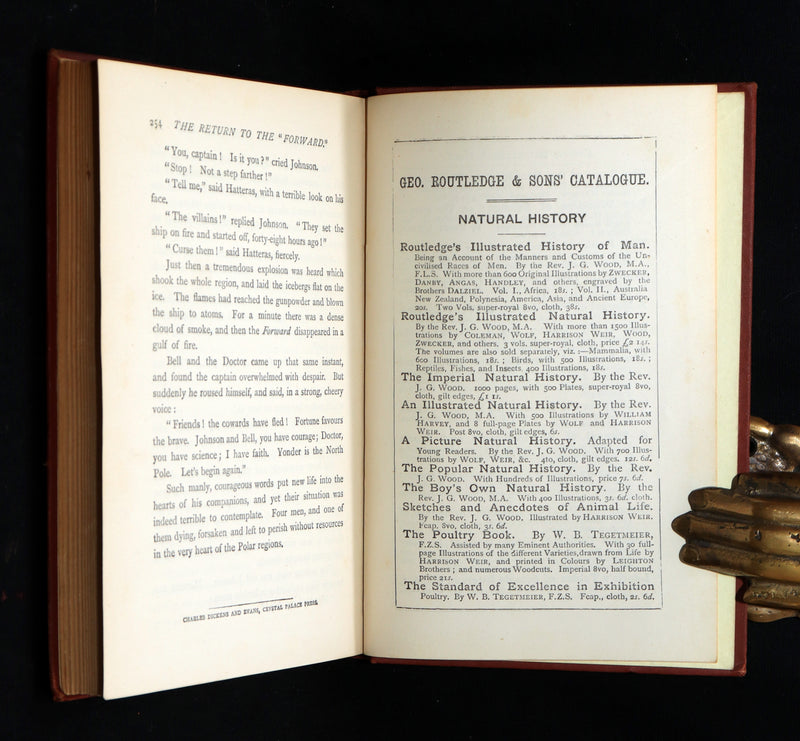 1876 Rare Book - The English at the North Pole by Jules Verne, Illustrated