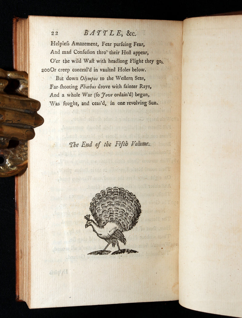 1745 Rare Book Set - The Odyssey of Homer by Alexander Pope, Illustrated