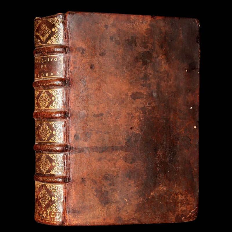 1698 Rare Latin French Bible - Book of Chronicles, Paralipomenon, Paralipomènes