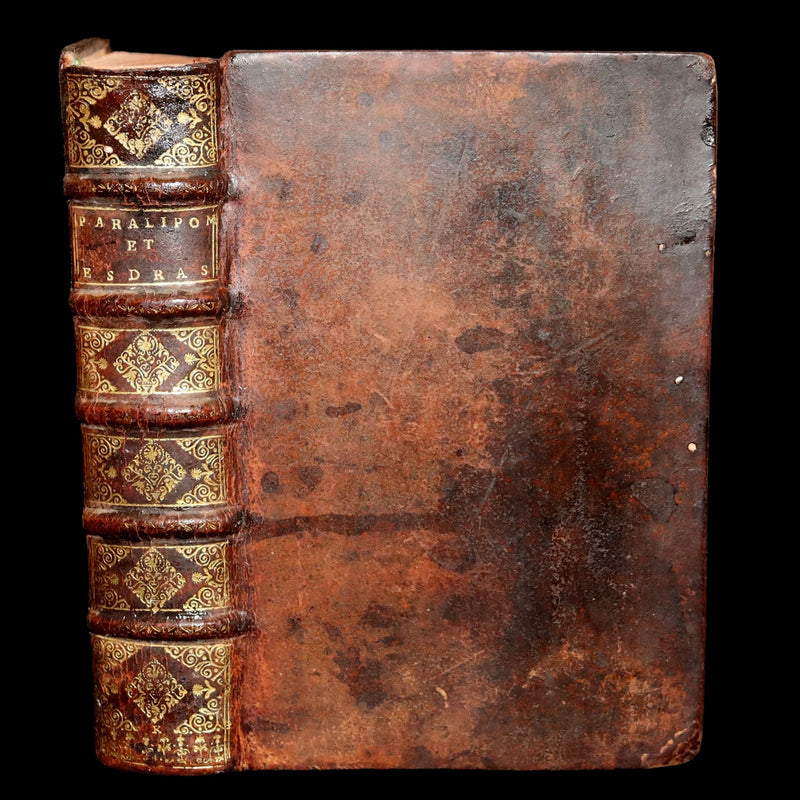 1698 Rare Latin French Bible - Book of Chronicles, Paralipomenon, Paralipomènes