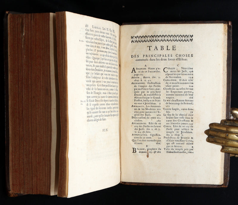 1698 Rare Latin French Bible - Book of Chronicles, Paralipomenon, Paralipomènes