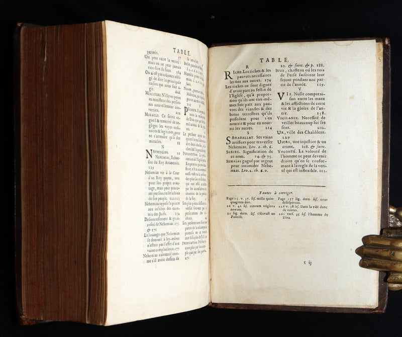 1698 Rare Latin French Bible - Book of Chronicles, Paralipomenon, Paralipomènes