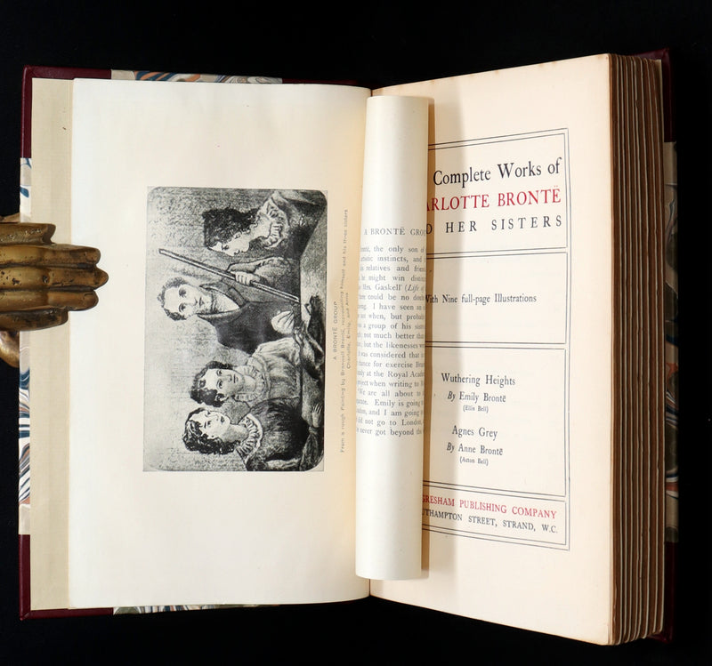 1910 Rare Book - Wuthering Heights and Agnes Grey by Emily and Anne Brontë