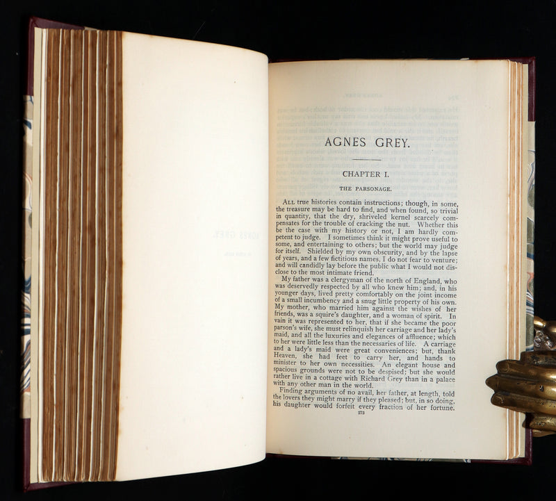 1910 Rare Book - Wuthering Heights and Agnes Grey by Emily and Anne Brontë