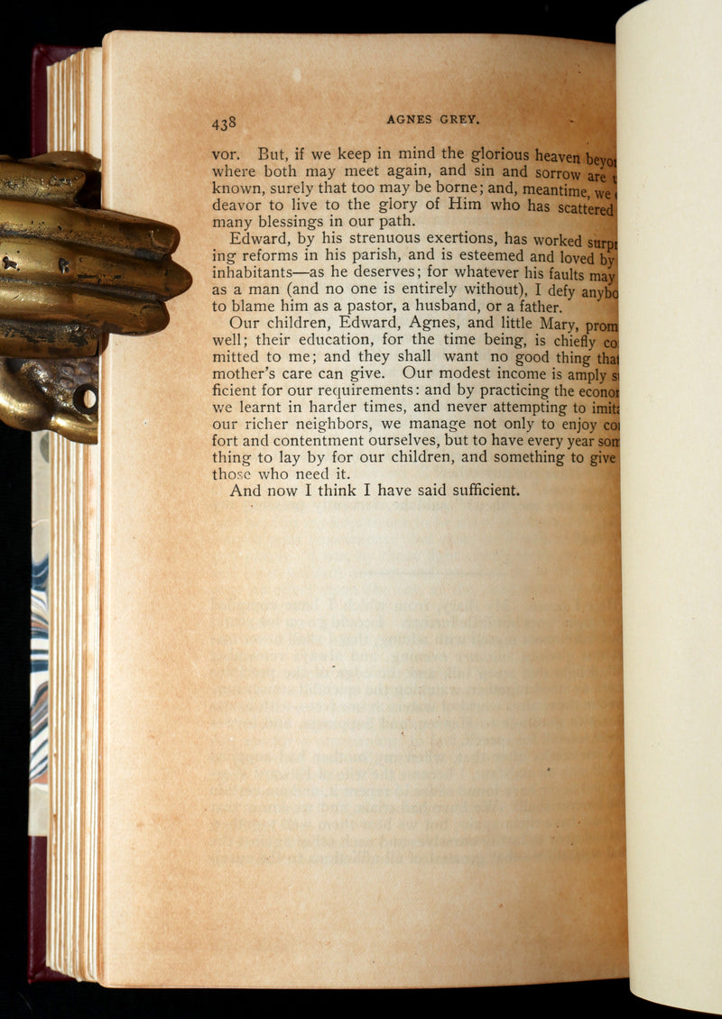 1910 Rare Book - Wuthering Heights and Agnes Grey by Emily and Anne Brontë