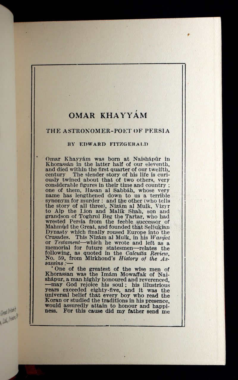 1904 Rare Book bound by Bayntun - Rubáiyát of Omar Khayyám, Illustrated