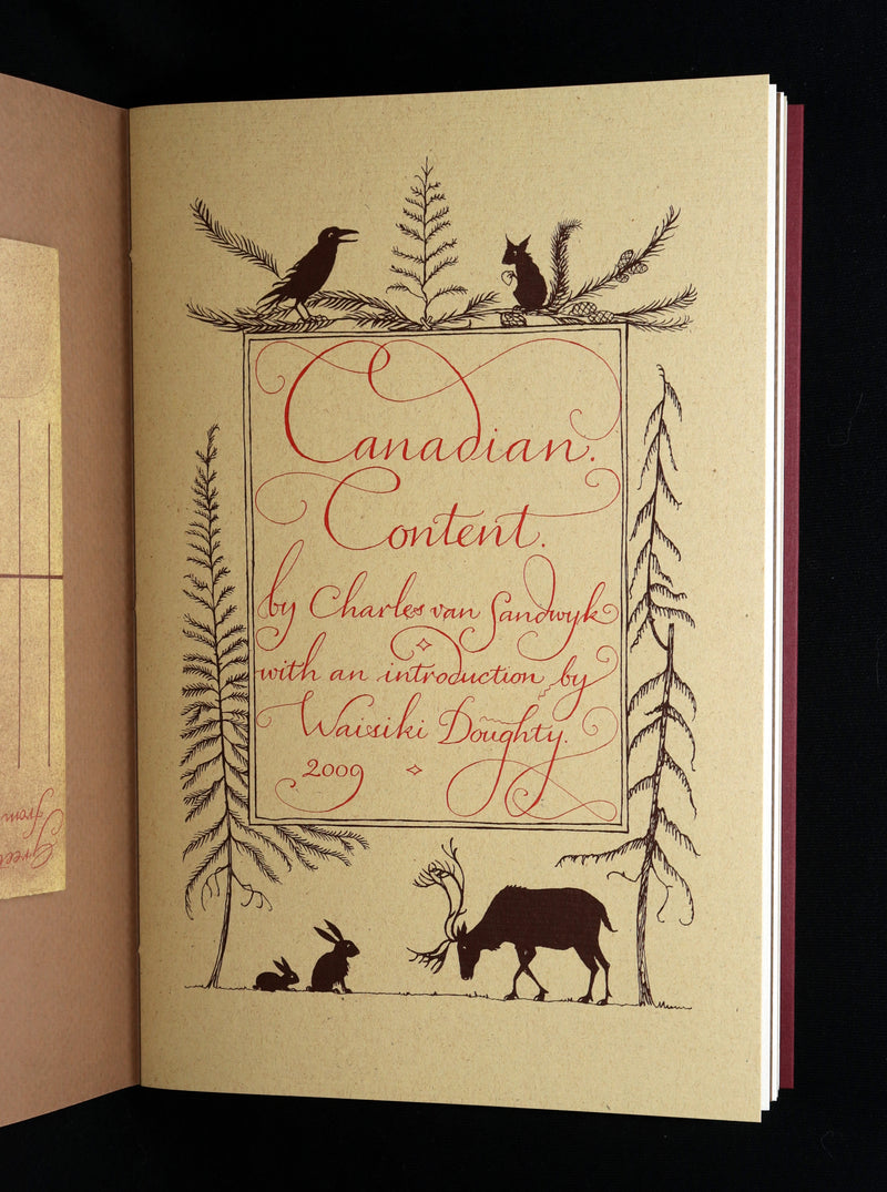 2009 Rare First Edition - Canadian Content illustrated by Charles van Sandwyk