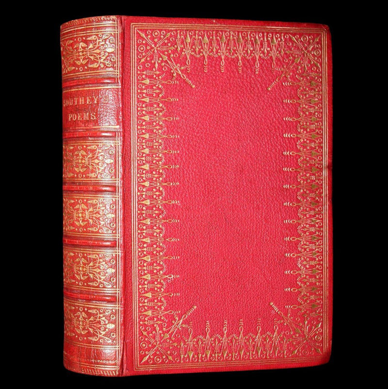 1853 Rare Victorian Book - Joan of Arc and Poems by Robert Southey, Illustrated
