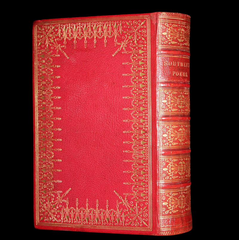 1853 Rare Victorian Book - Joan of Arc and Poems by Robert Southey, Illustrated