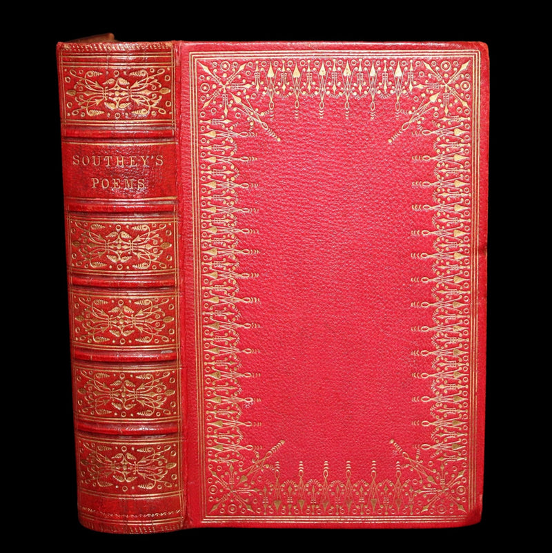 1853 Rare Victorian Book - Joan of Arc and Poems by Robert Southey, Illustrated
