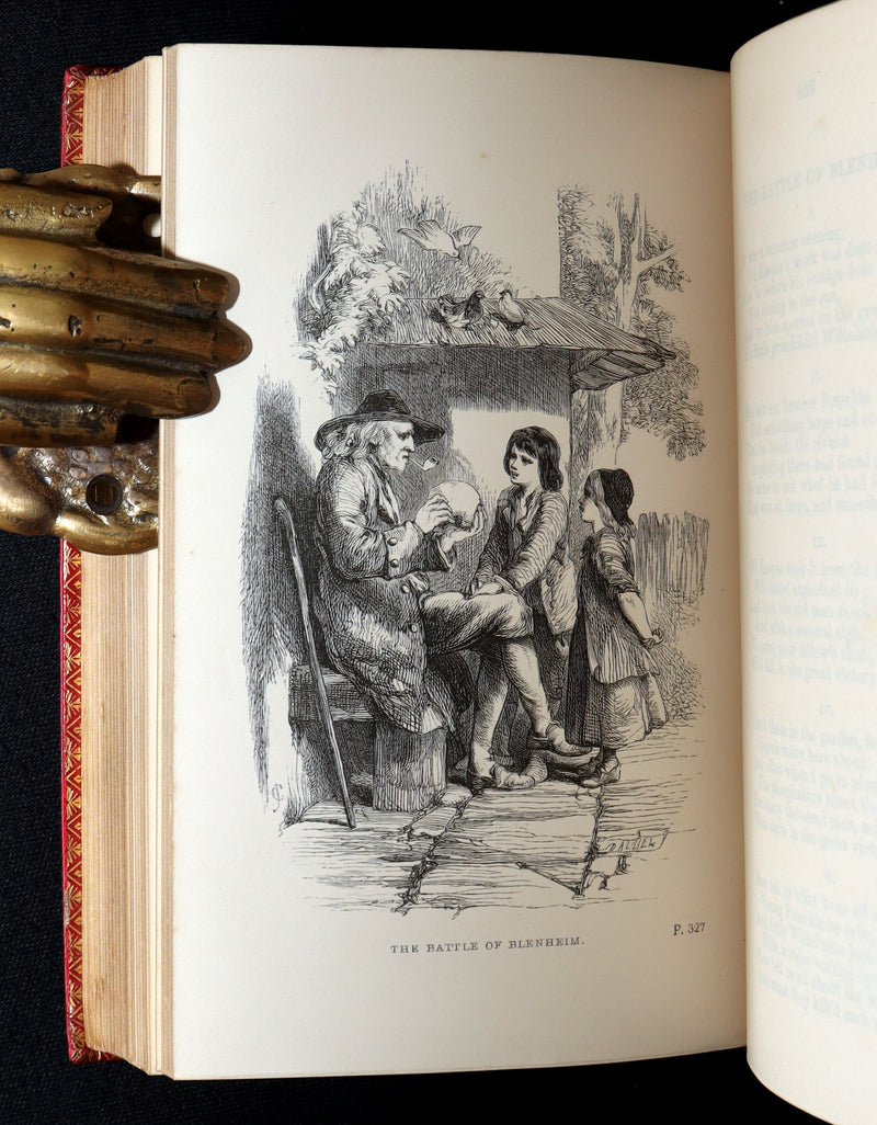 1853 Rare Victorian Book - Joan of Arc and Poems by Robert Southey, Illustrated