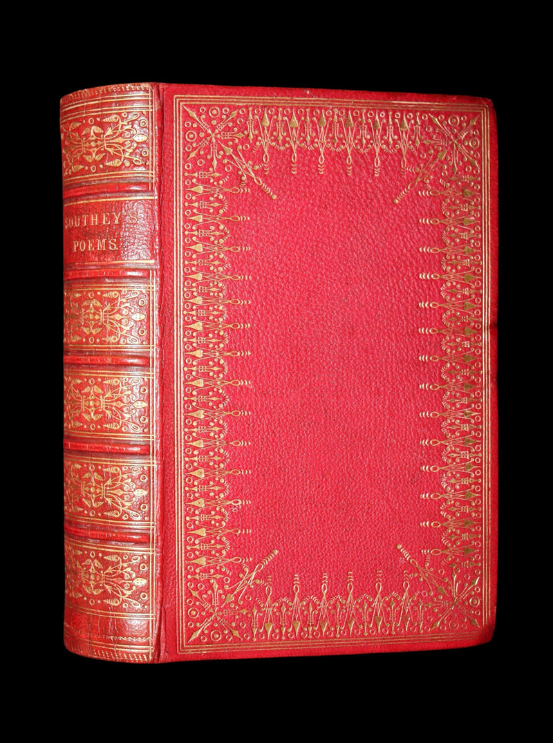 1853 Rare Victorian Book - Joan of Arc and Poems by Robert Southey, Illustrated