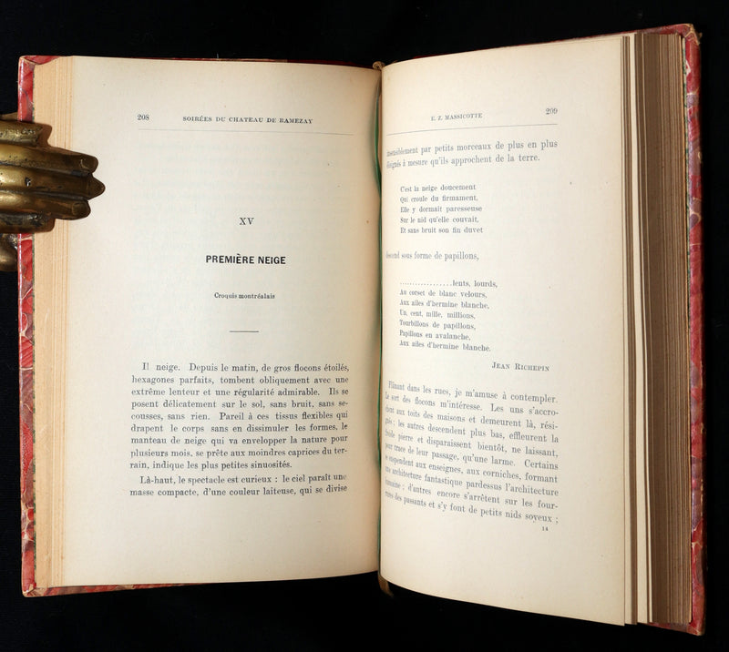 1900 Scarce French First Edition - Emile Nelligan, Soirees du Chateau de Ramezay