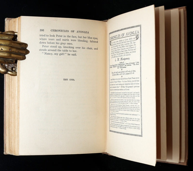 1912 First Edition - Chronicles of Avonlea by Lucy Maud Montgomery