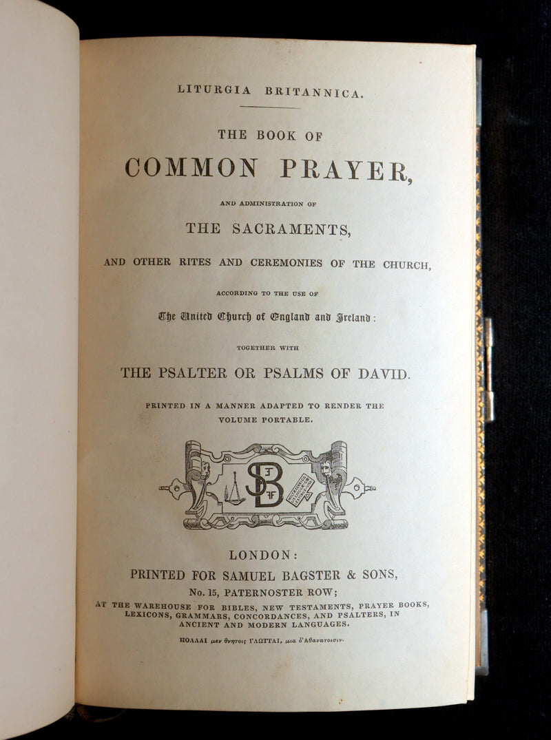 1847 Rare Bible bound by Bagster - Polyglot Bible, Old and New Testament, Clasp