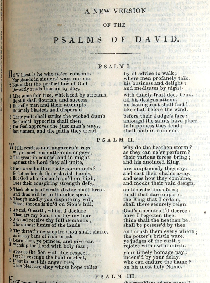 1847 Rare Bible bound by Bagster - Polyglot Bible, Old and New Testament, Clasp
