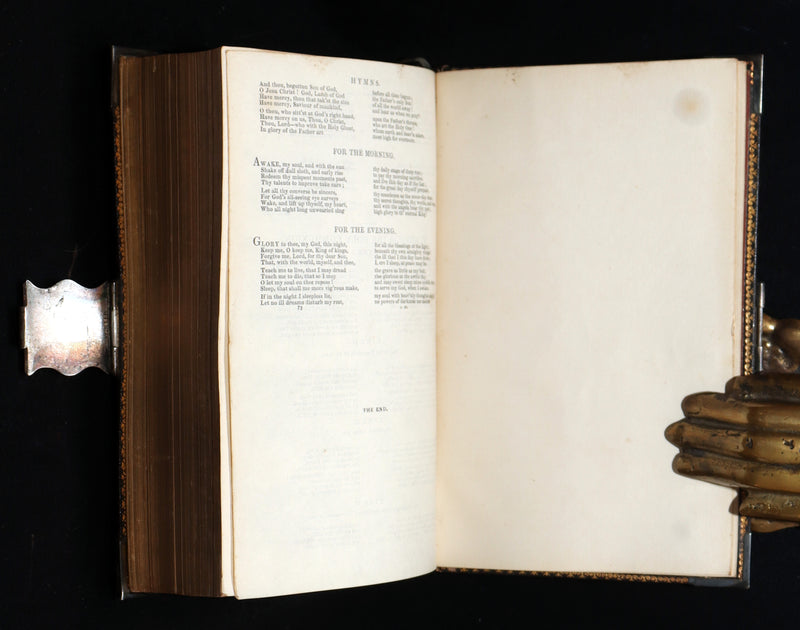 1847 Rare Bible bound by Bagster - Polyglot Bible, Old and New Testament, Clasp