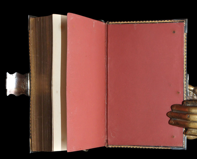 1847 Rare Bible bound by Bagster - Polyglot Bible, Old and New Testament, Clasp