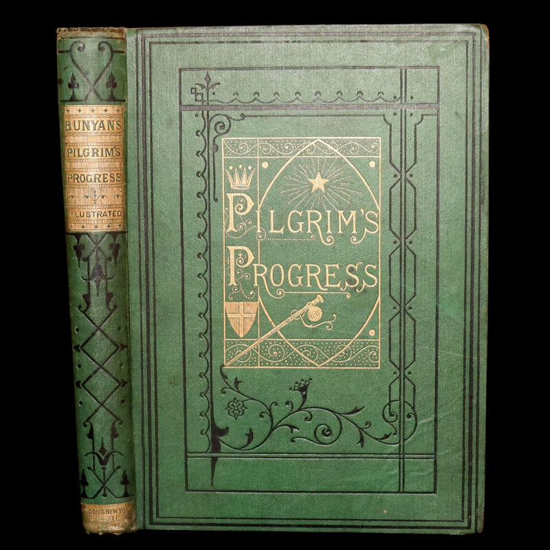 1877 Rare Book - The Pilgrim's Progress illustrated by H.C. Selous & M.P. Priolo