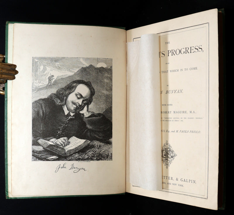 1877 Rare Book - The Pilgrim's Progress illustrated by H.C. Selous & M.P. Priolo
