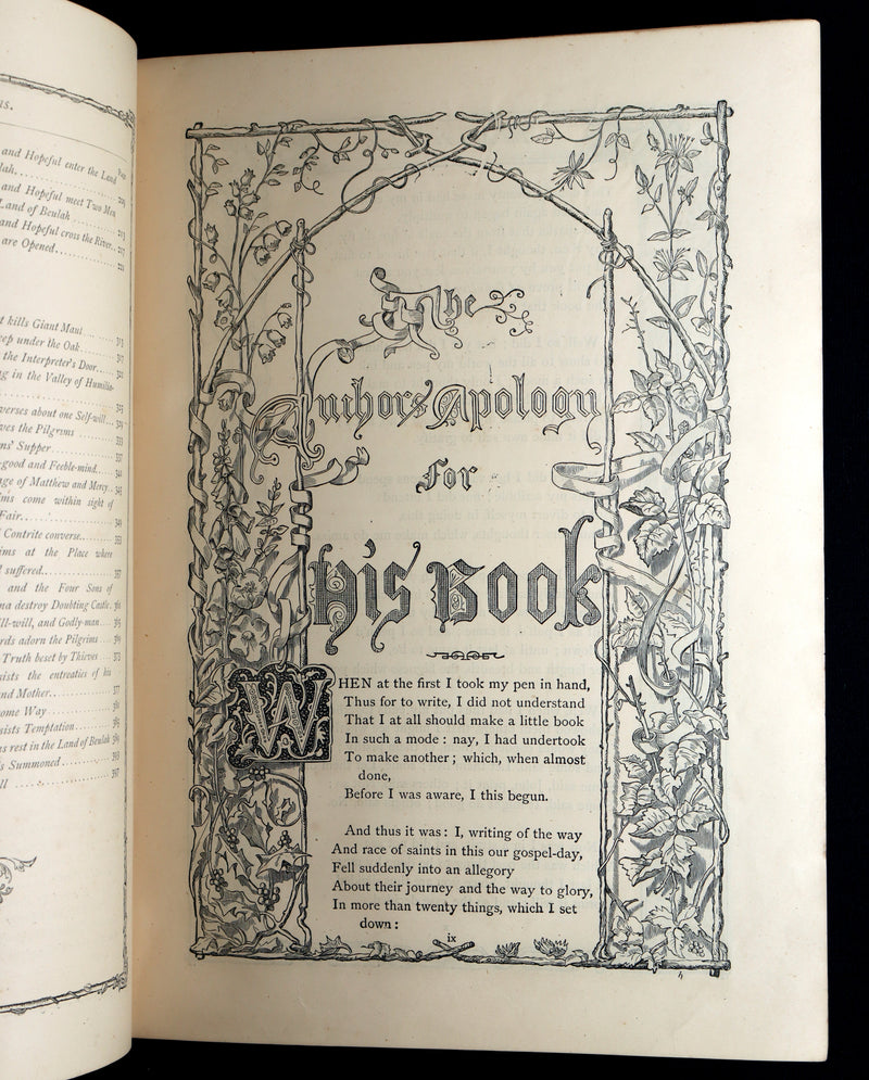 1877 Rare Book - The Pilgrim's Progress illustrated by H.C. Selous & M.P. Priolo