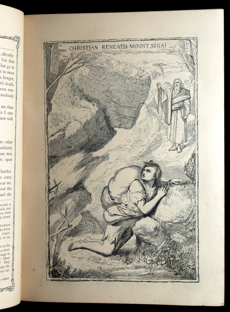 1877 Rare Book - The Pilgrim's Progress illustrated by H.C. Selous & M.P. Priolo