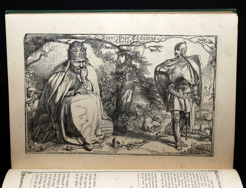 1877 Rare Book - The Pilgrim's Progress illustrated by H.C. Selous & M.P. Priolo