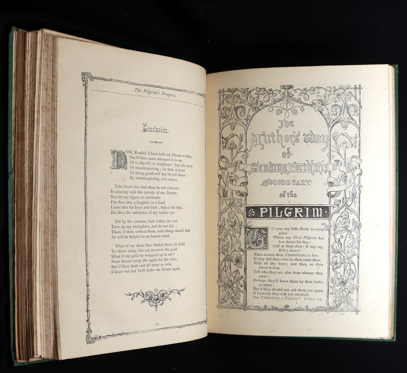 1877 Rare Book - The Pilgrim's Progress illustrated by H.C. Selous & M.P. Priolo