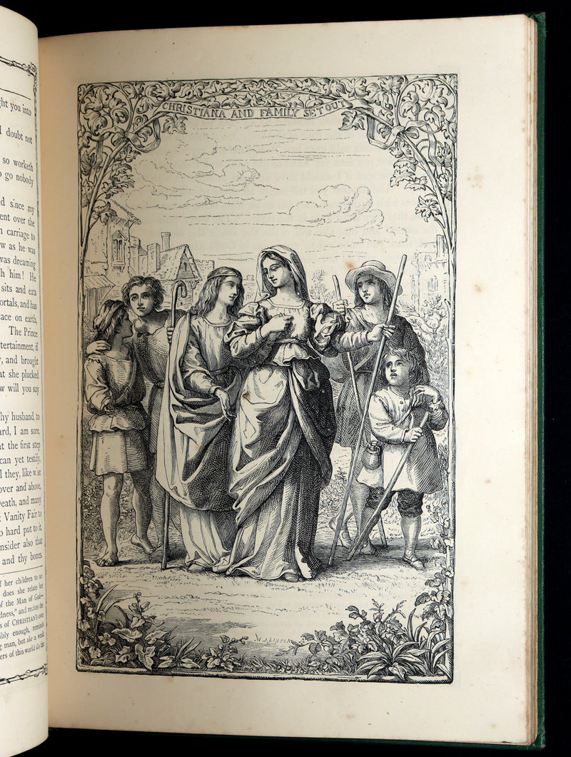 1877 Rare Book - The Pilgrim's Progress illustrated by H.C. Selous & M.P. Priolo
