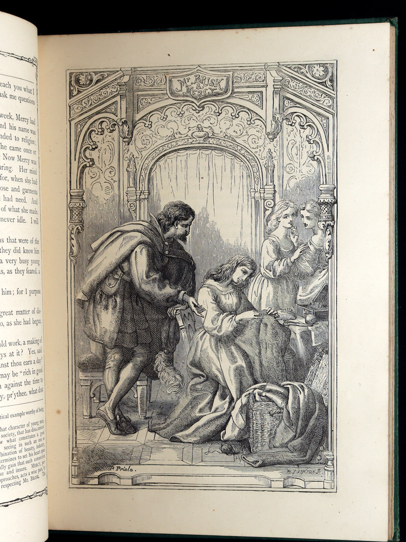 1877 Rare Book - The Pilgrim's Progress illustrated by H.C. Selous & M.P. Priolo