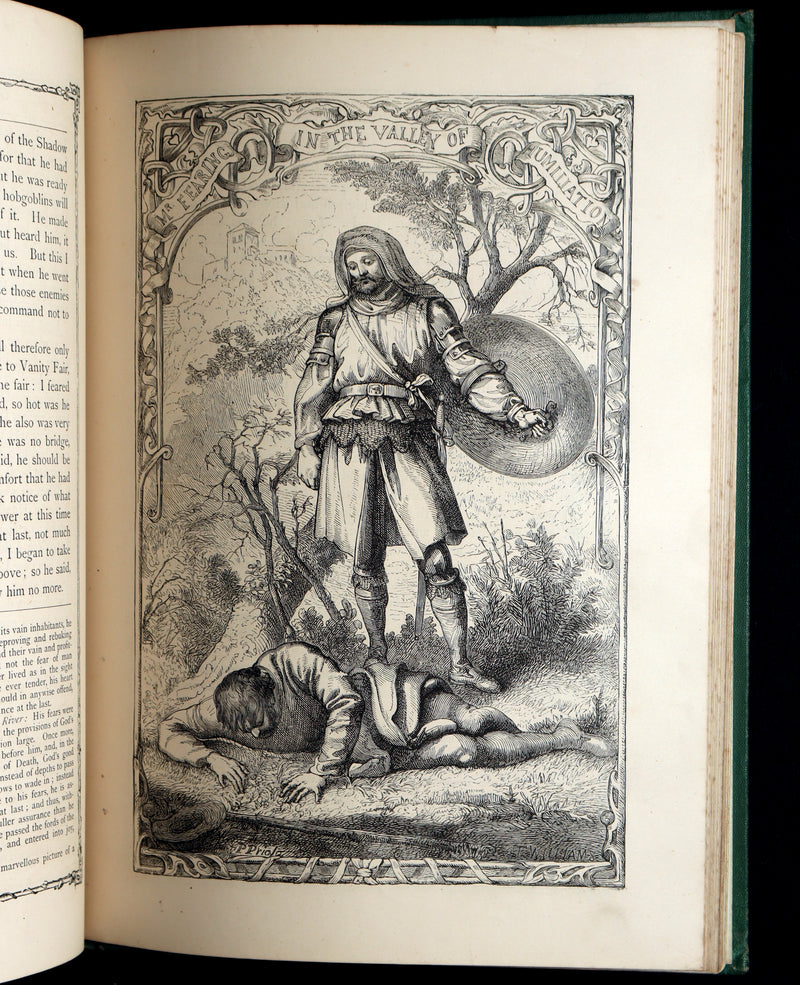 1877 Rare Book - The Pilgrim's Progress illustrated by H.C. Selous & M.P. Priolo