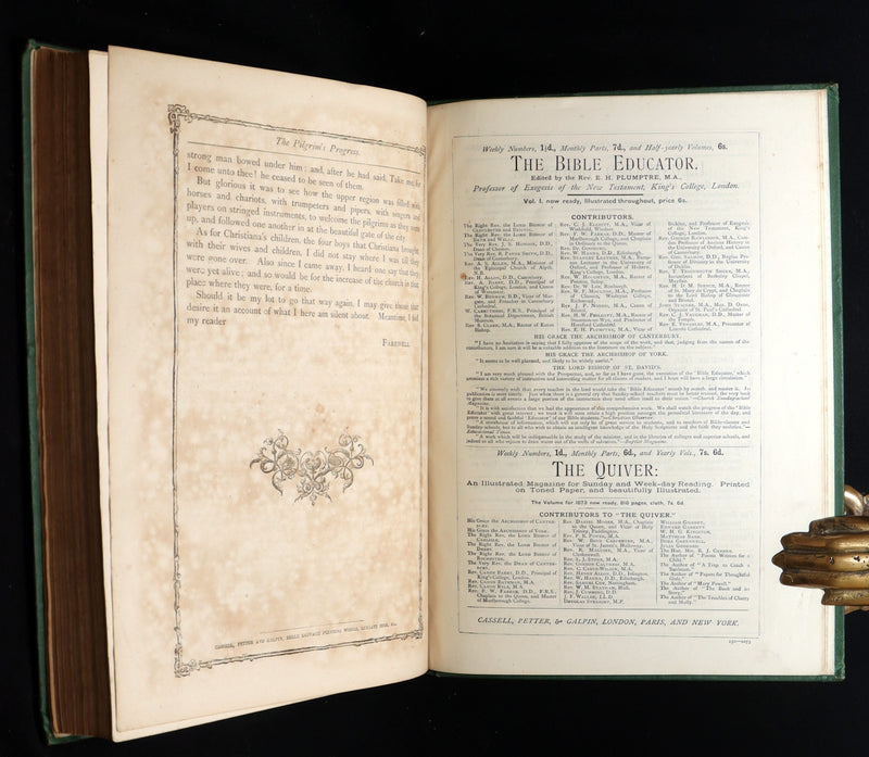 1877 Rare Book - The Pilgrim's Progress illustrated by H.C. Selous & M.P. Priolo