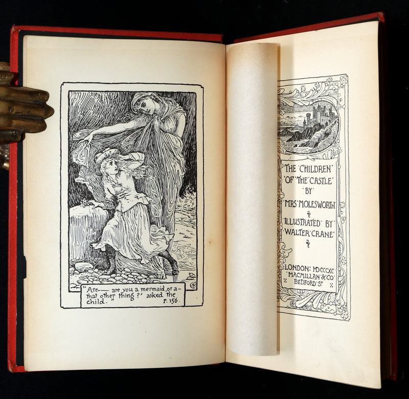 1890 Rare First Edition - The Children of the Castle illustrated by Walter Crane